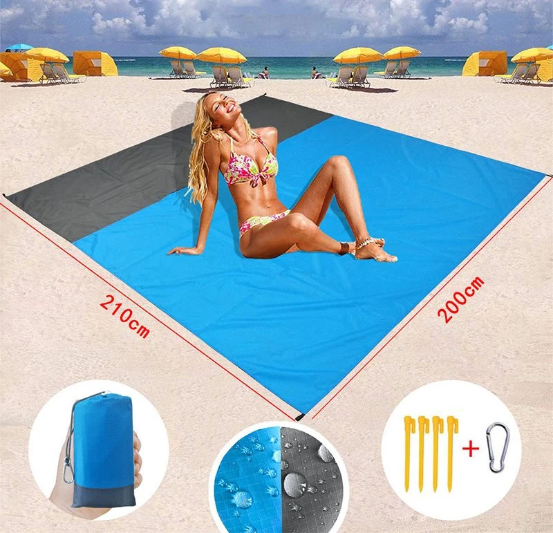 Relax Lightweight Outdoor Portable Waterproof Beach Camping Mat Sand Proof Foldable Travel Picnic Blanke