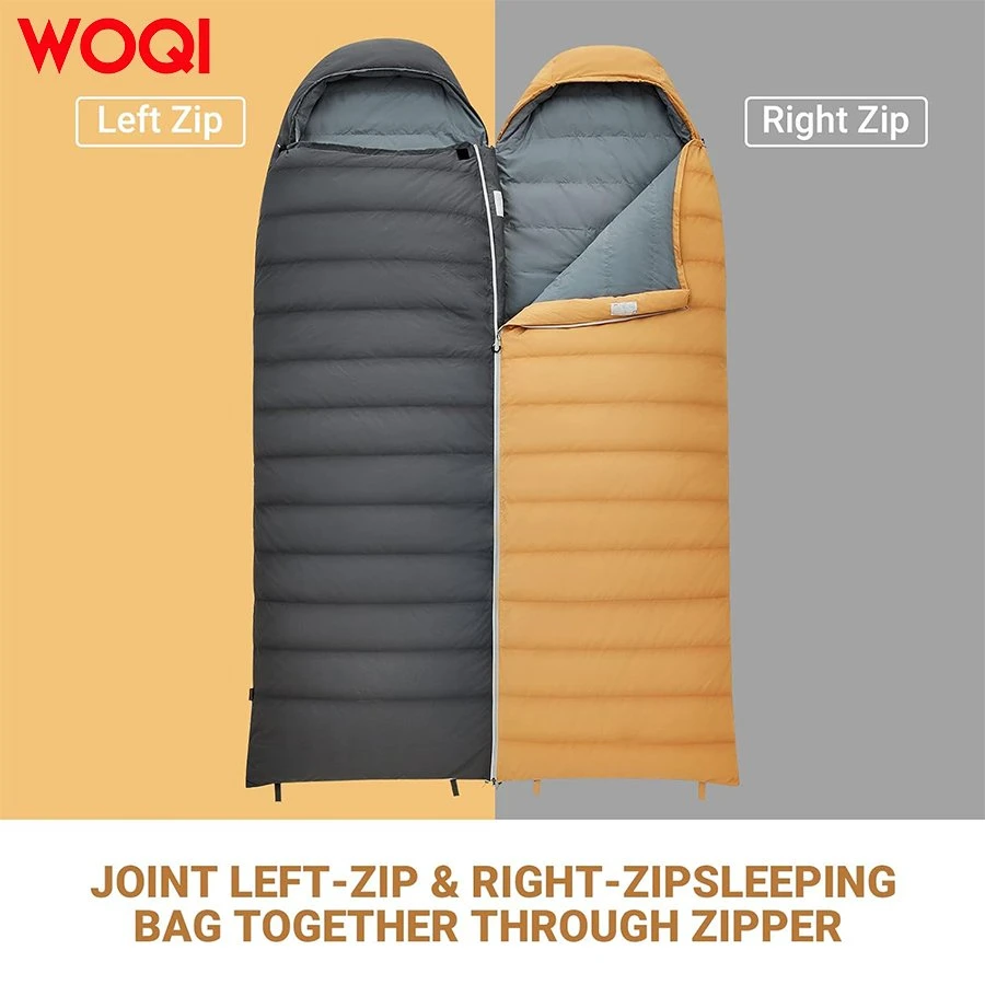 Woqi Ultra Lightweight Portable Down Sleeping Bag, Backpack Travel Sleeping Bag