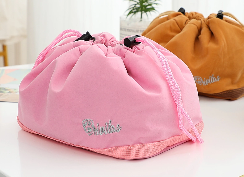 Lightweight Drawstring Bento Box Cooler Bag Lazy Lunch Bag