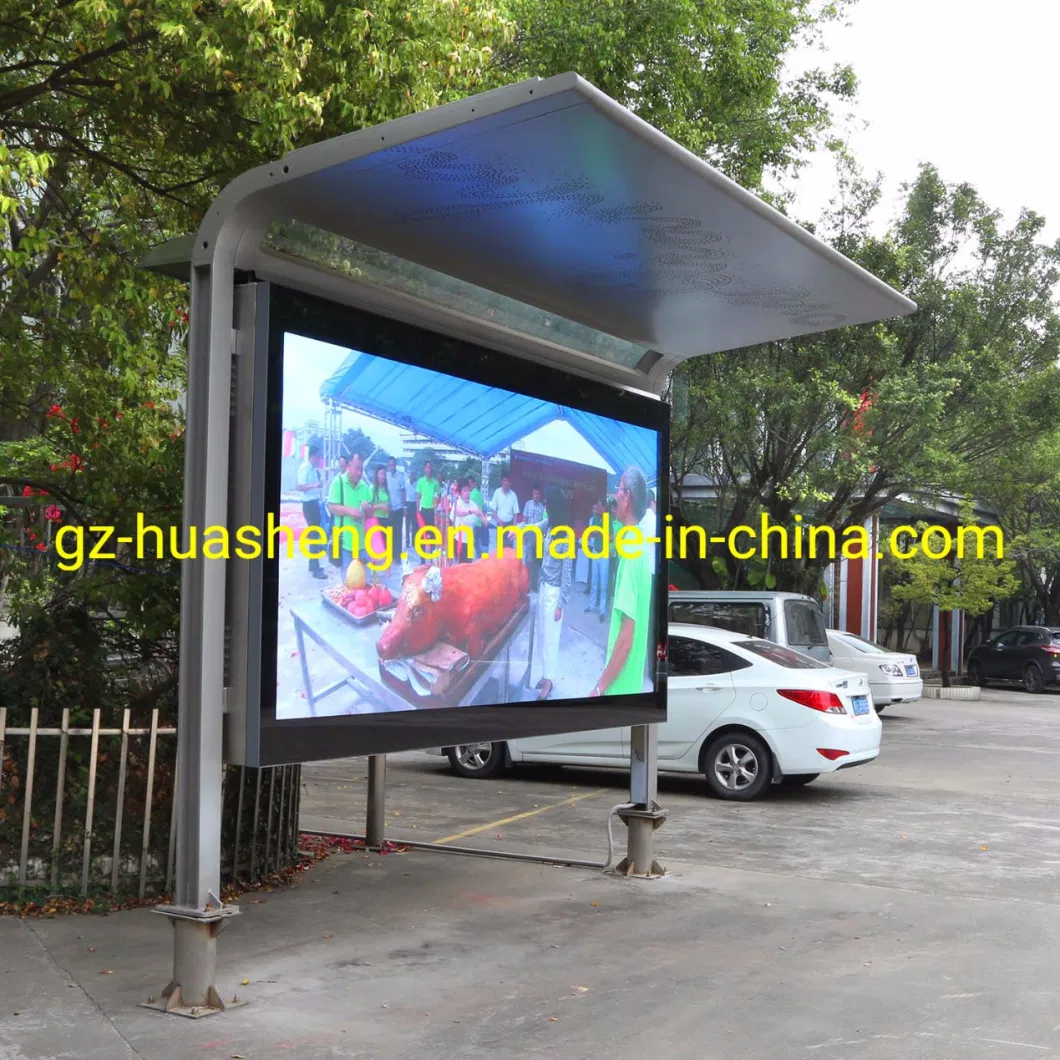 Smart LED/LCD Bus Stop Shelter (HS-BS-S001) -Average Lead Time One Month