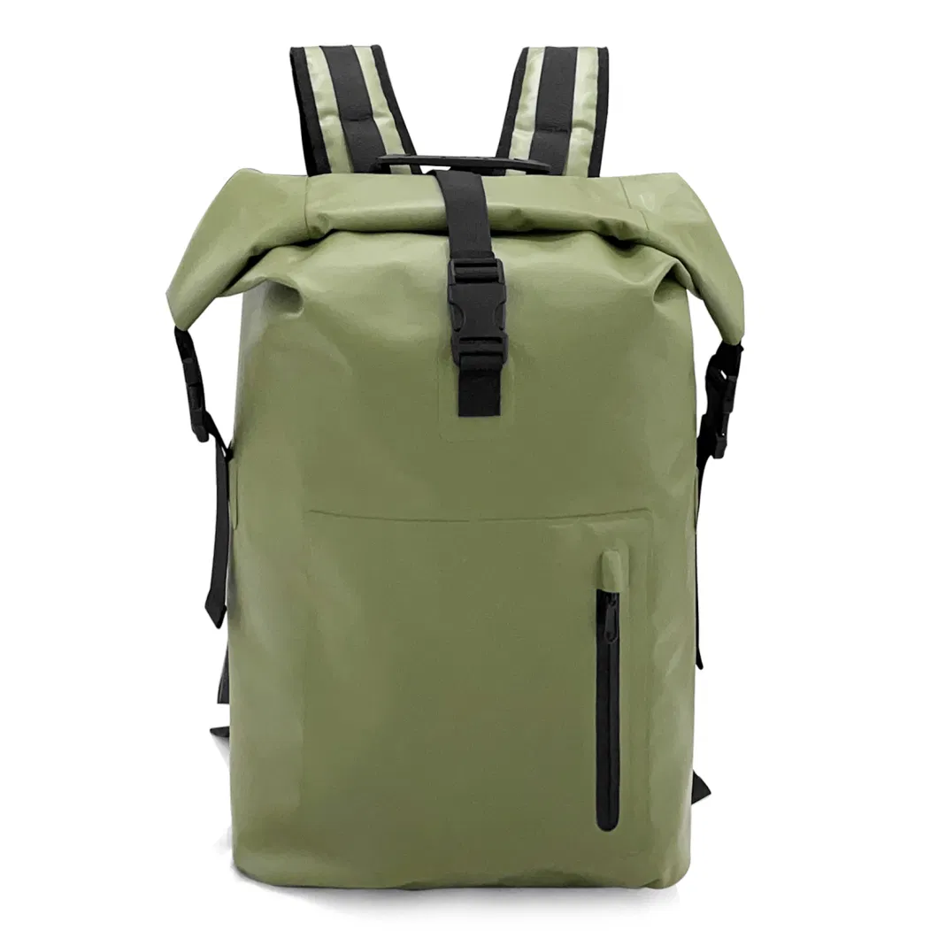 Waterproof Canvas Durable Outdoor Hiking Camping Roll Top Waterproof Dry Backpack