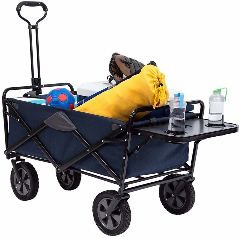 Foldable Beach Picnic Heavy Duty Collapsible Folding Wagon Folding Heavy Duty Cart