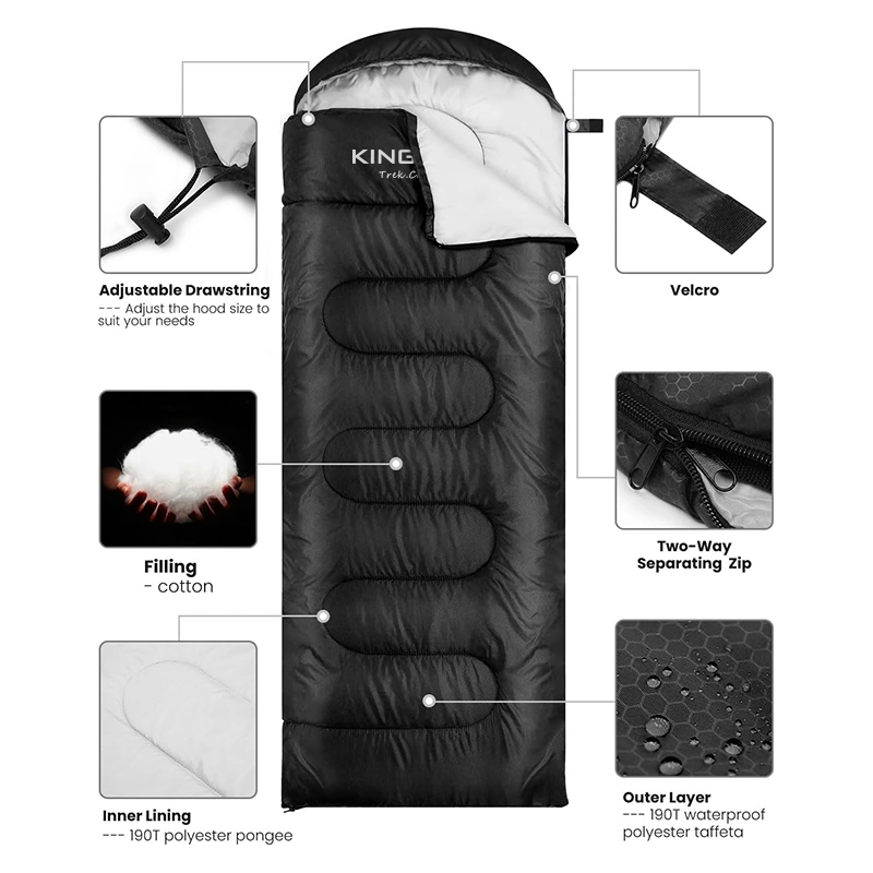 Wholesale Hot Sale Emergency Waterproof Breathable Winter Hiking Camping Tactical Sleeping Bag