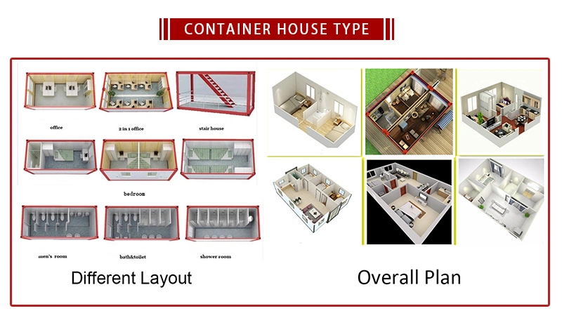 Factory Dormitories Office Building Shipping Mobile Prefabricated Movable Flat Pack Container Camp