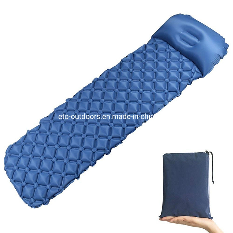 Camping Hiking Air Mattress Inflatable Airbed Self Inflating Sleeping Pad with Pillow