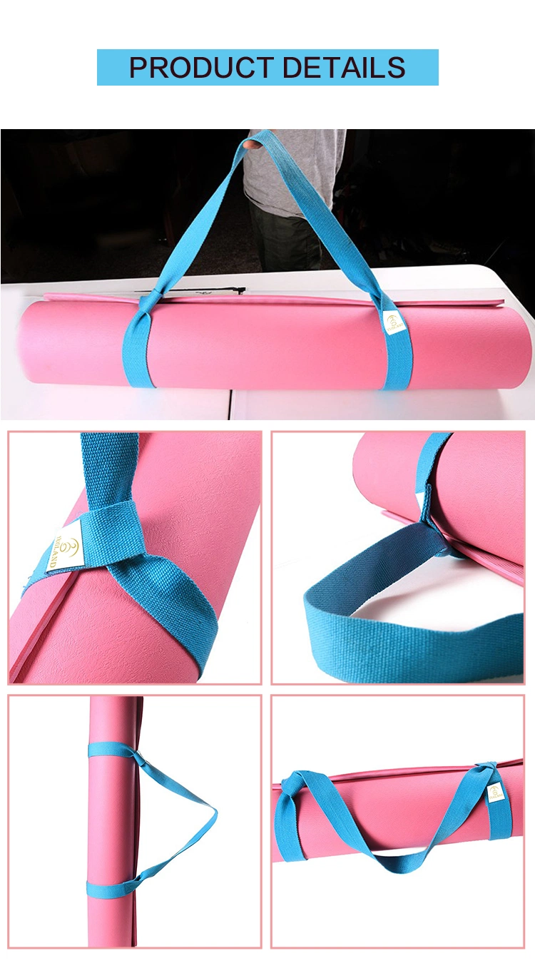 Factory Custom Logo Adjustable Yoga Belt Yoga Mat Carrying Strap
