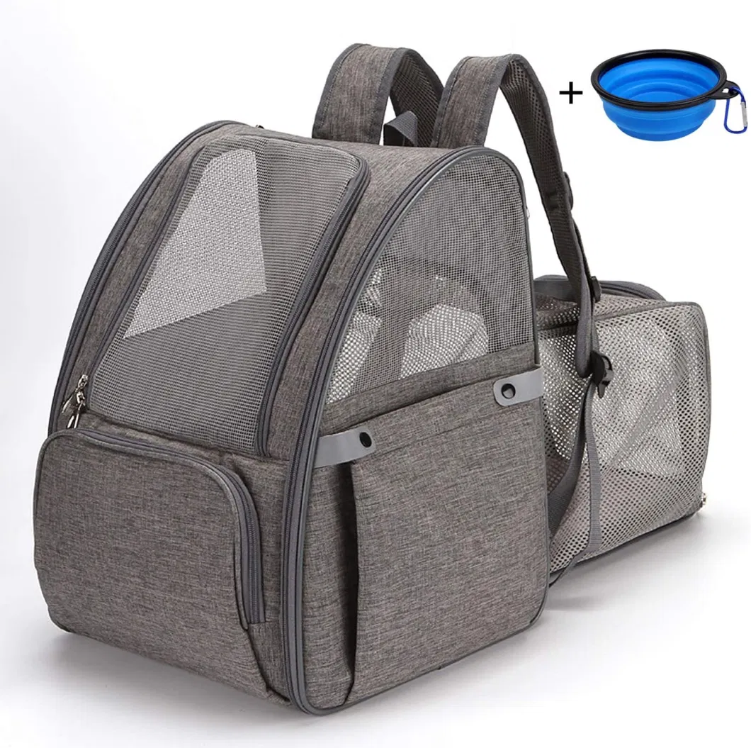 Pet Carrier Backpacks for Small Dogs Cats Animals Expandable Ventilated Design Portable Pets Bag for Travel Hiking Camping