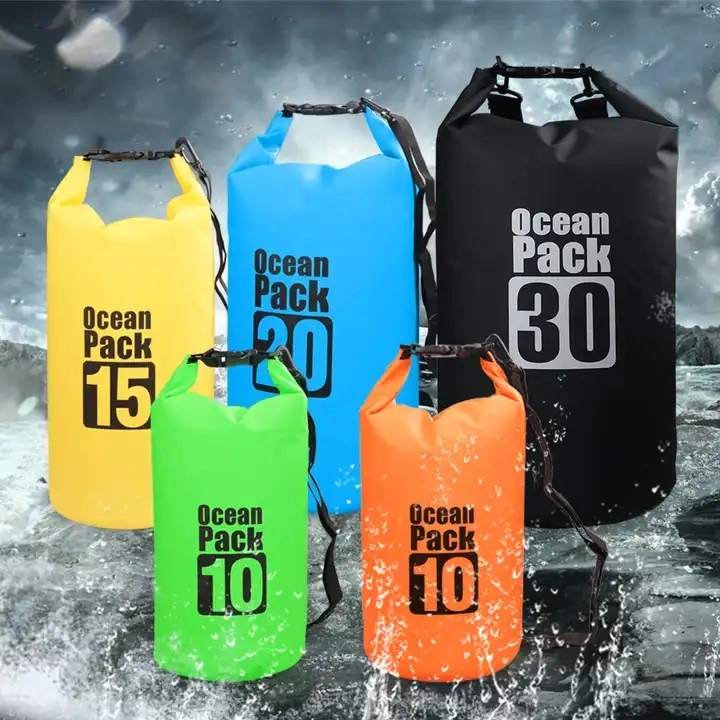 Waterproof Dry Bag 2L 10L 15L 20L 30L Custom PVC Sack Rafting Camping Hiking Backpack Kayak Ocean Pack Sport Beach Gear Dry Bag