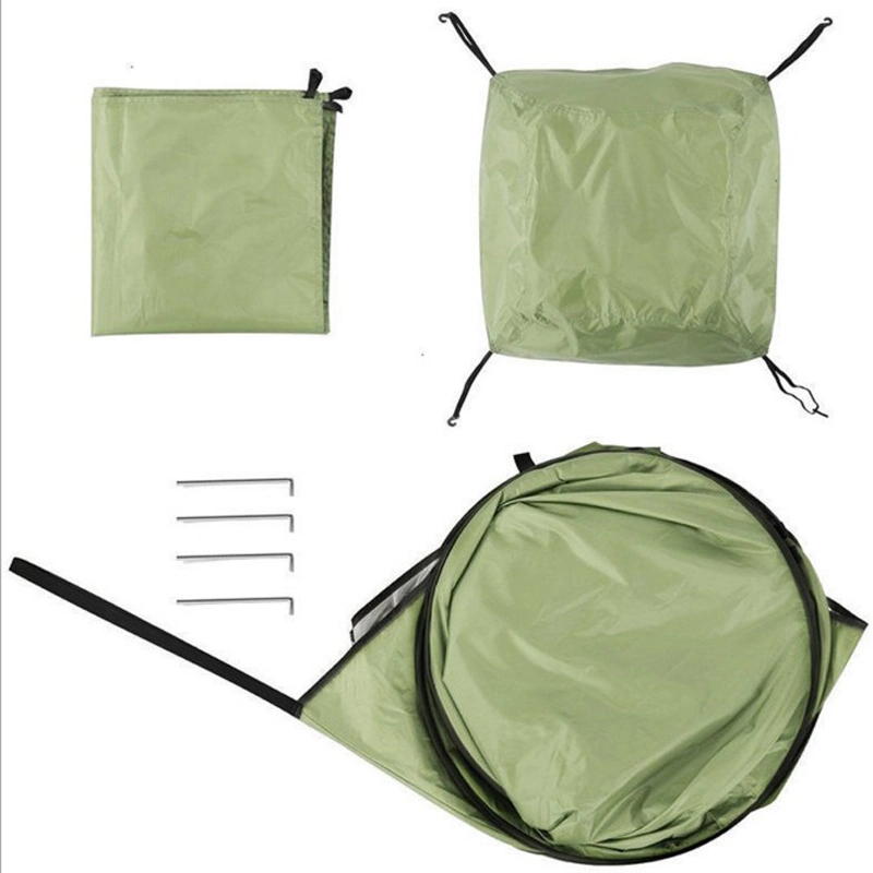 Outdoor Pop up Camping Tent Waterproof Shower Tent Polyester Silver Coating Toliet Tent