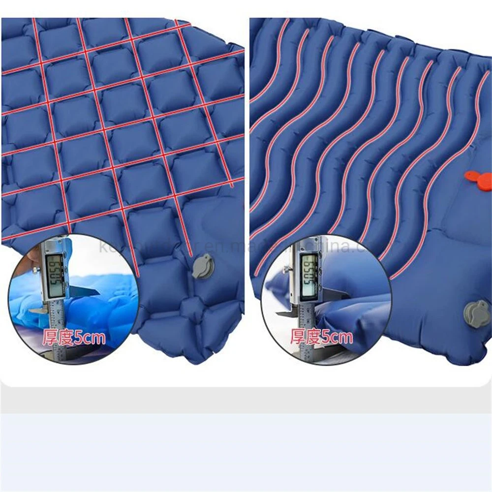 2023 New Thick Foot Pump Self-Inflating Sleeping Camping Outdoor Mat Sleeping Pad