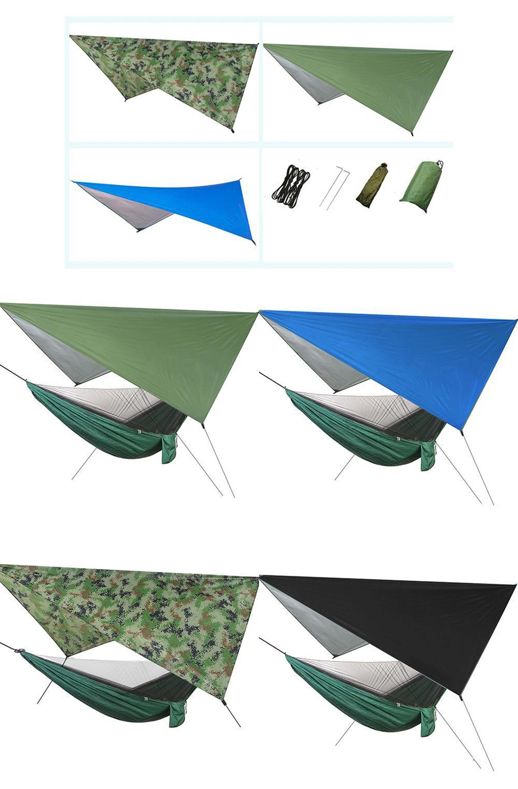 Mosquito Proof Hammock for Outdoor Camping Waterproof Mosquito Proof Air Swing Hammock with Canopy