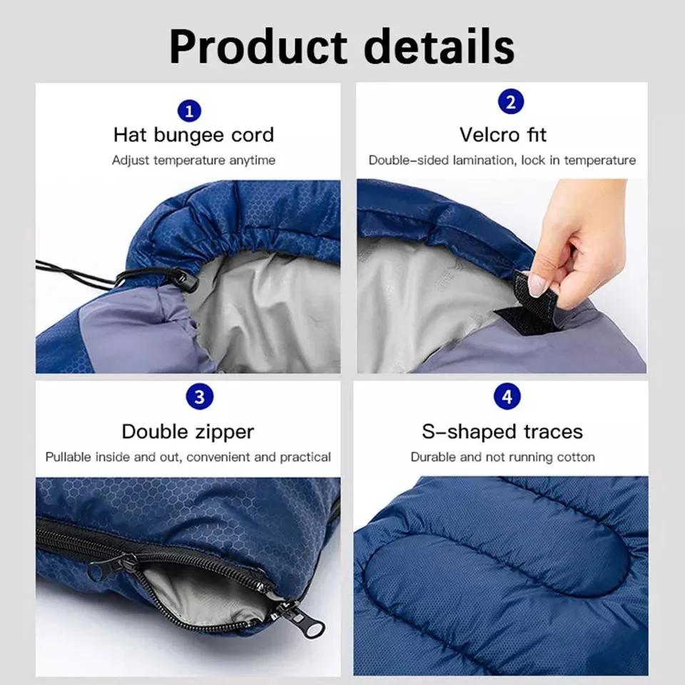 Survival Multifunction Tool Sleeping Bag Winter -20 for Outdoor Travel Camping