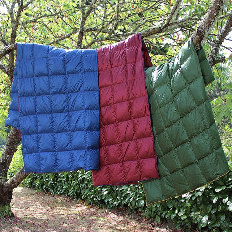 Outdoor Lightweight Warm Compact Waterproof Down Camping Blanket