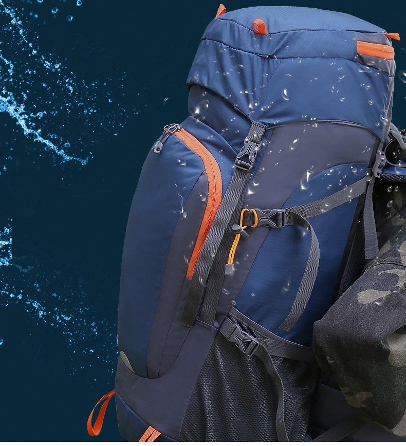 New Product Outdoor Mountaineering Bag 55+10L Sports Backpack Water Repellent Large Capacity Travel Bag Hiking Backpack