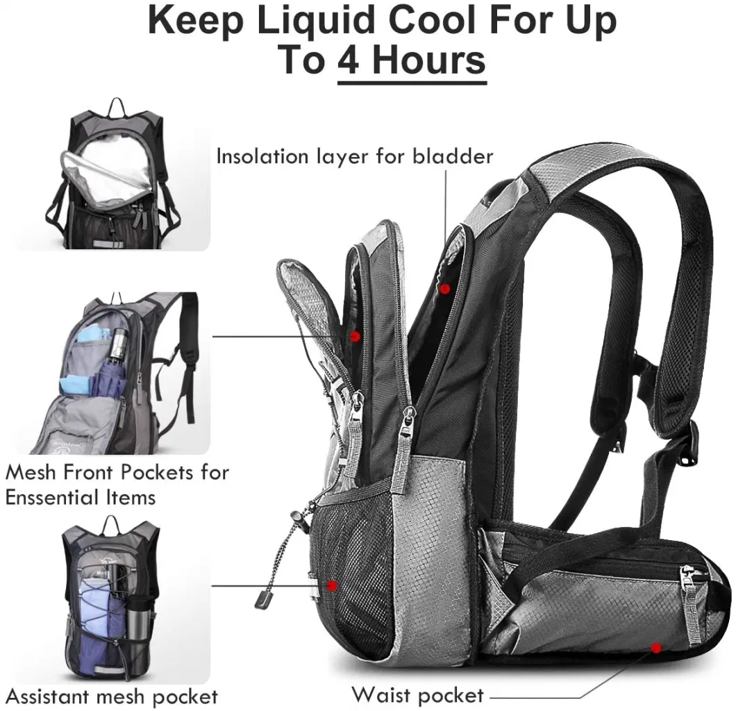 Professional Factory Custom High Quality Lightweight Gym Sport Trail Running Hydration Backpack