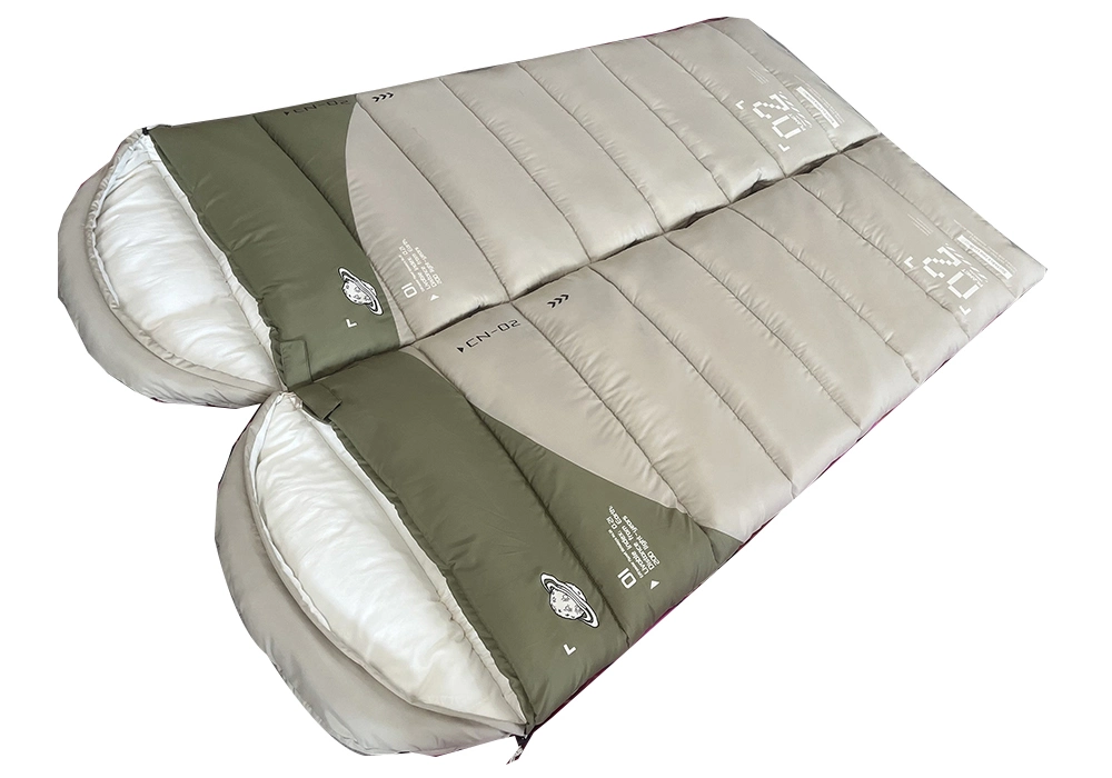 Waterproof Lightweight Warehouse Double Pillows 2 Person Adult Sleeping Bag