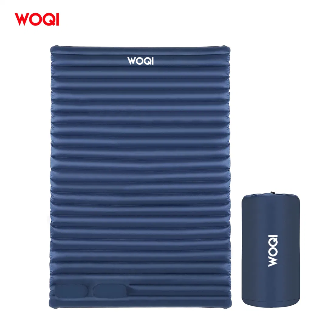 Woqi Double Inflatable Mattress Beach Mat Sleeping Pad Ultralight Camping Mat