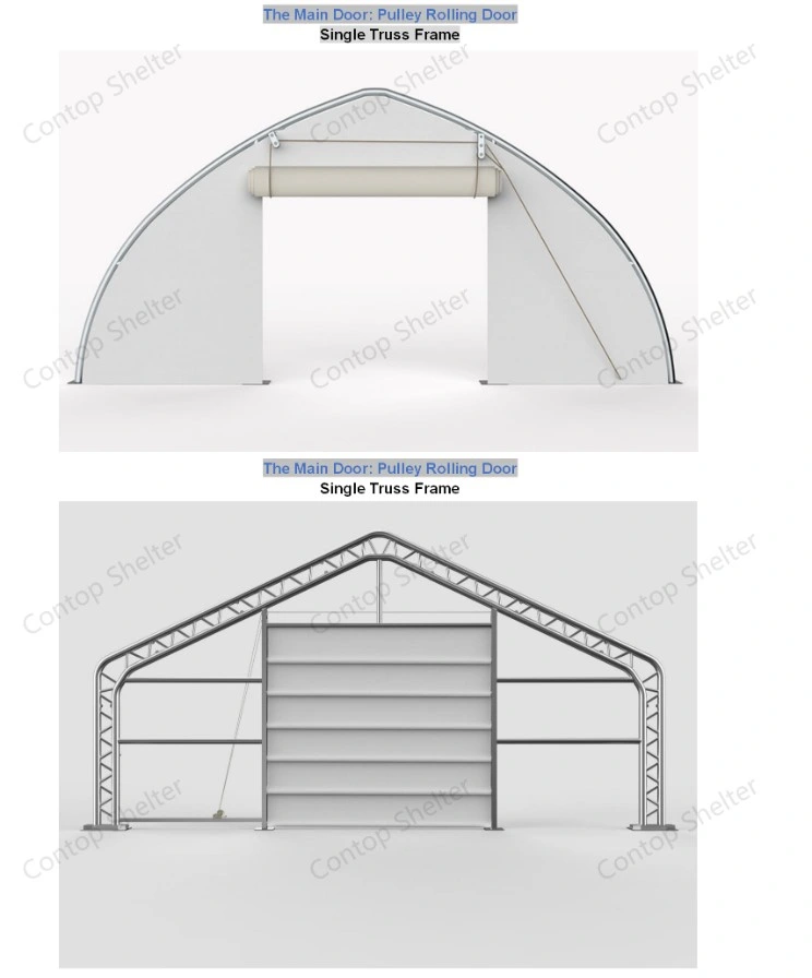 12X12m Outdoor PVC Waterproof Roof Steel Structure Tent Assemble Shipping Container Shelter