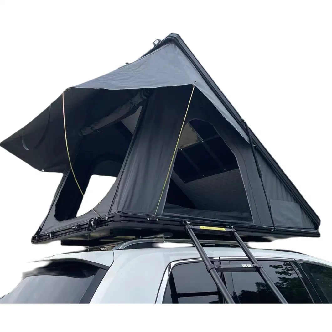 New Aluminum Hard Shell Rooftop Tent with Two Rainfly