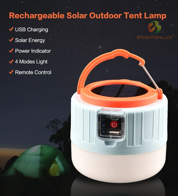 Brightenlux Remote Control Solar Charging Camping Lantern Manufacturers