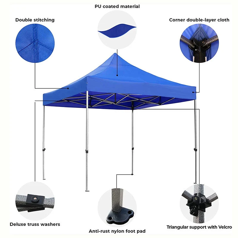 Outdoor Tent Awning Canopy Folding Advertising Tent Outdoor Retractable Rainproof Sunscreen Camping Accessories