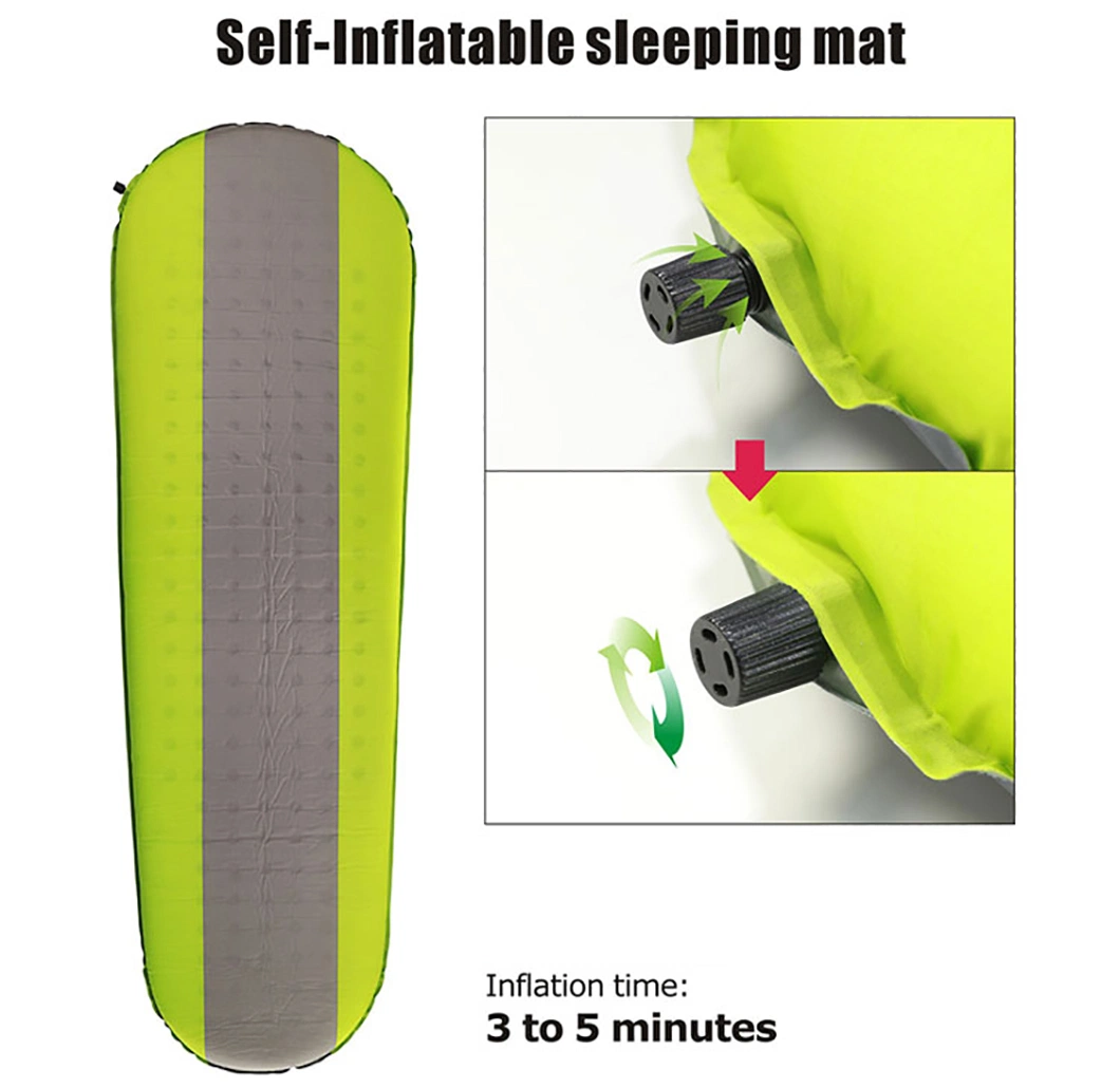 Portable Roll up Self Inflating 190t Camping Foam Mattress Self Inflating Ultralight Air Mattress