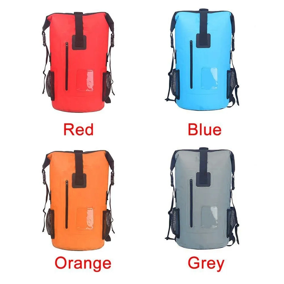 PVC Hiking Travel Custom Logo Backpack Camping Waterproof Tarpaulin Pack Outdoor Roll Top Dry Bag Foldable Sports Backpack