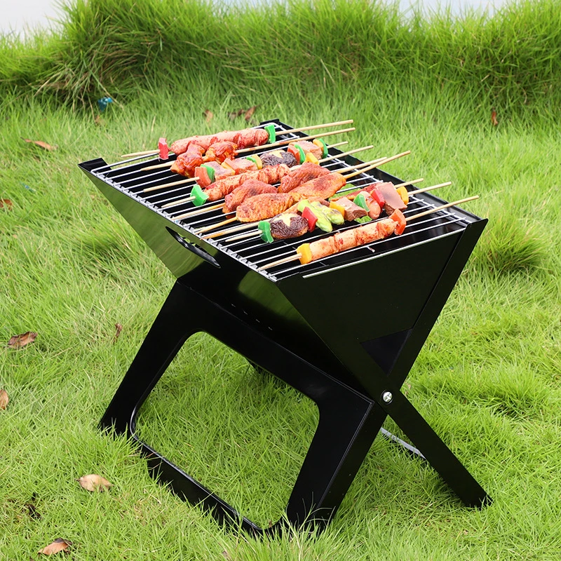 Outdoor X-Shaped Folding Grills Convenient Grills BBQ Wild Charcoal Grills