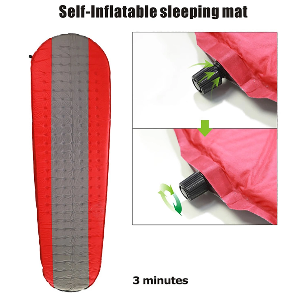 Portable Roll up Self Inflating 190t Camping Foam Mattress Self Inflating Ultralight Air Mattress