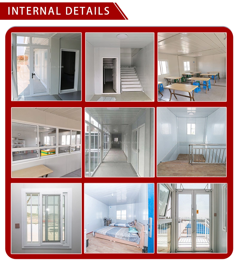 Factory Dormitories Office Building Shipping Mobile Prefabricated Movable Flat Pack Container Camp