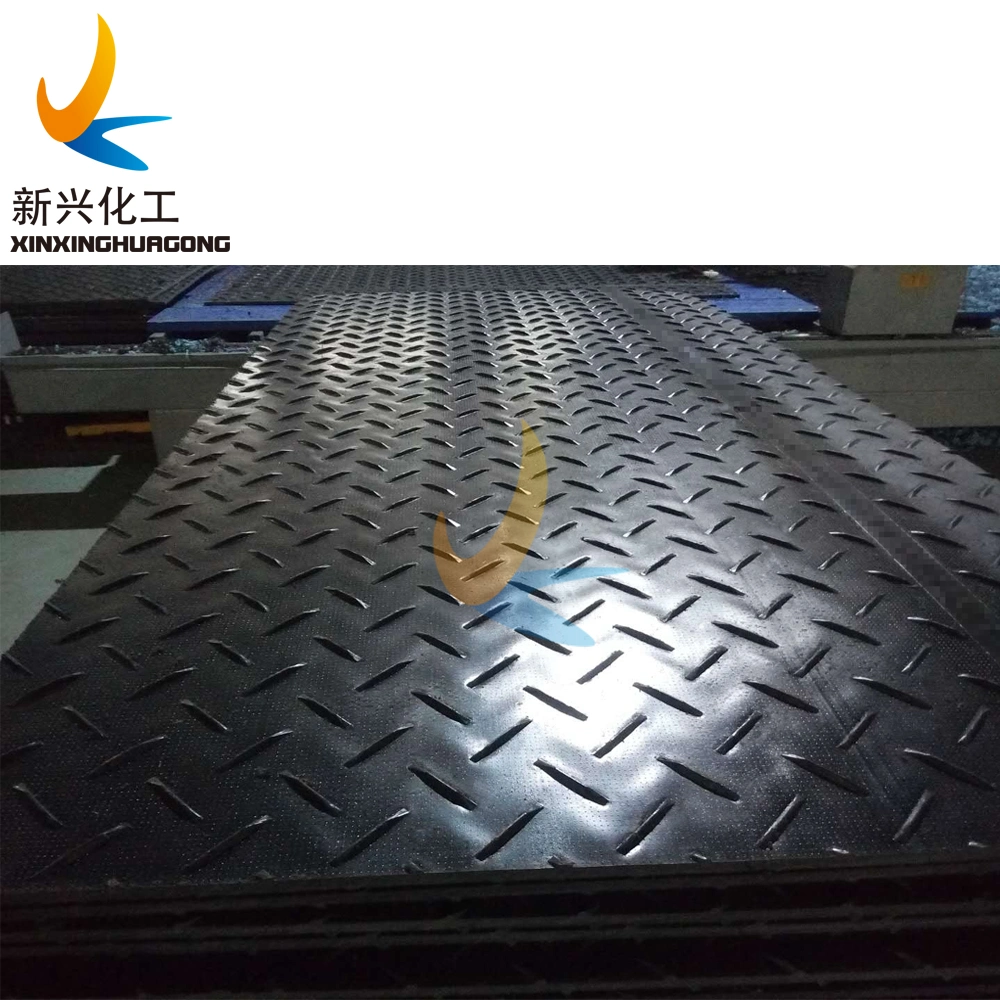 1220X2440X12.7mm Ground Protection Mat Temporary Rubber Road Mat Bog Mat Construction Road Mat Polymer Road Plates Track Mat Beach Access Mat