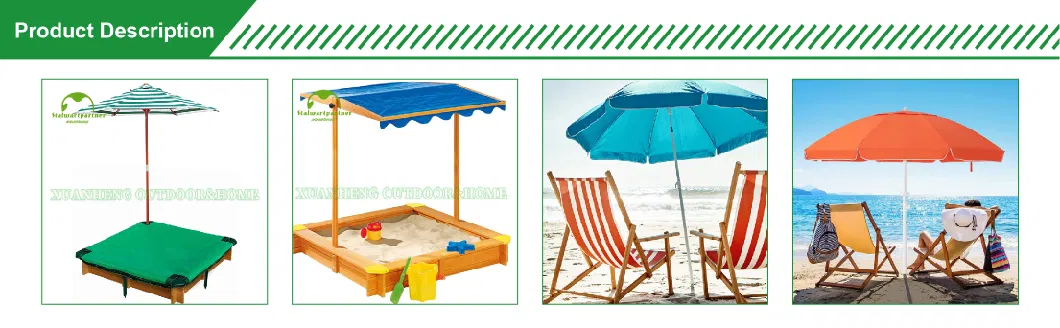 Seaside Beach Umbrella for Sand Camping Garden Outdoor Play Shade