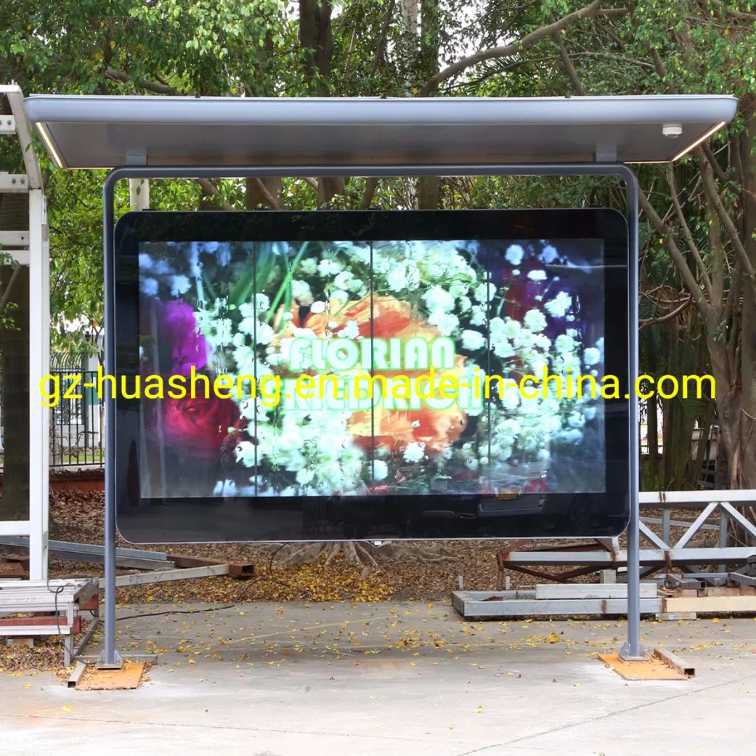 Smart LED/LCD Bus Stop Shelter (HS-BS-S001) -Average Lead Time One Month