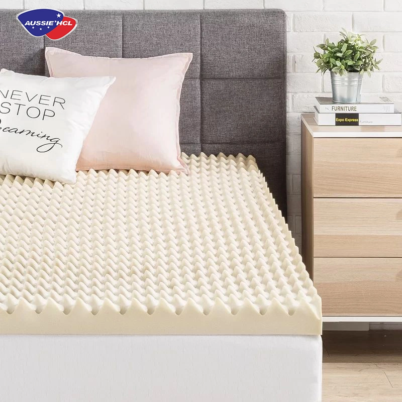 Factory Wholesale Price Queen Twin King Single Full Size Air Foam Bed Topper Egg Crate Swirl Gel Memory Foam Mattress Topper for Bedroom Mattress in a Box