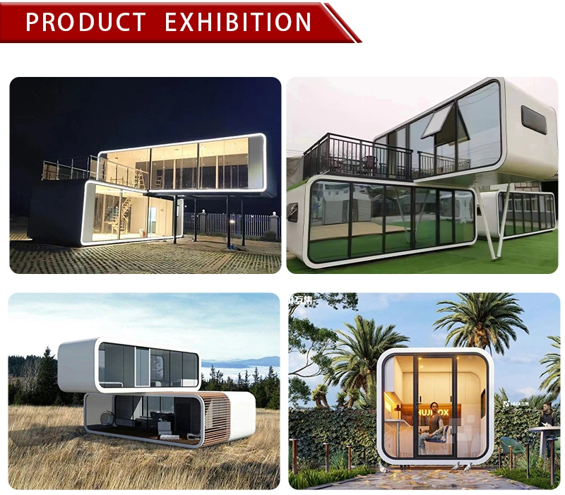 Prefabricated 20FT Luxury Villa Prefab House Shed Modular Pod Apple Cabin Outdoor Camping for Living
