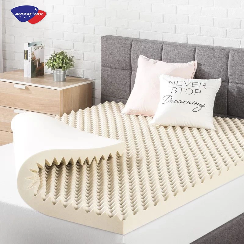 Factory Wholesale Price Queen Twin King Single Full Size Air Foam Bed Topper Egg Crate Swirl Gel Memory Foam Mattress Topper for Bedroom Mattress in a Box