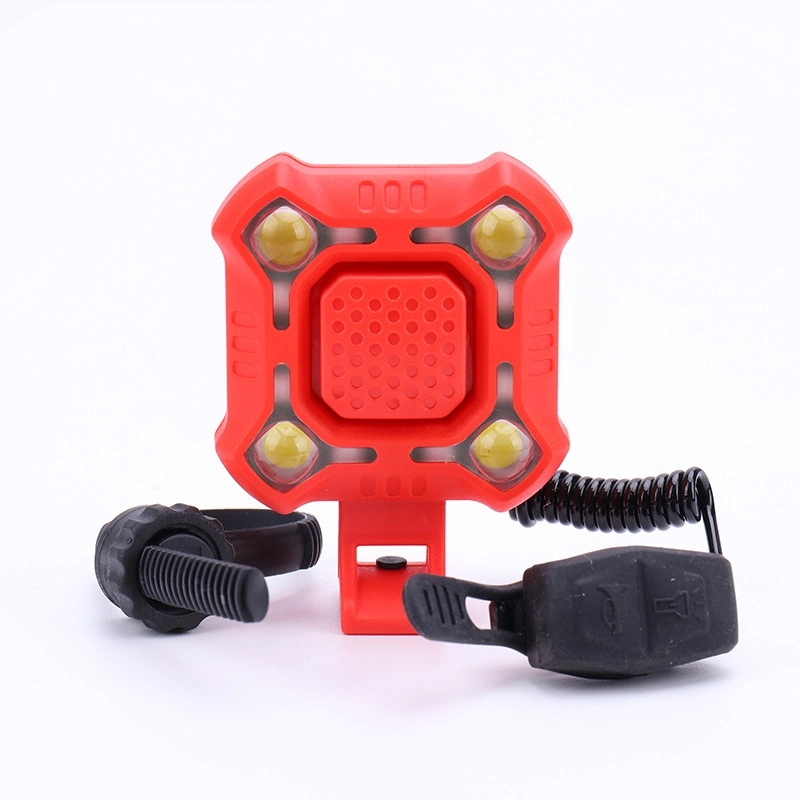 Mountain Bicycle Light, Front Light, Horn Light, USB Charging, Electric Horn, Bell, Tail Light, Riding Equipment Accessories