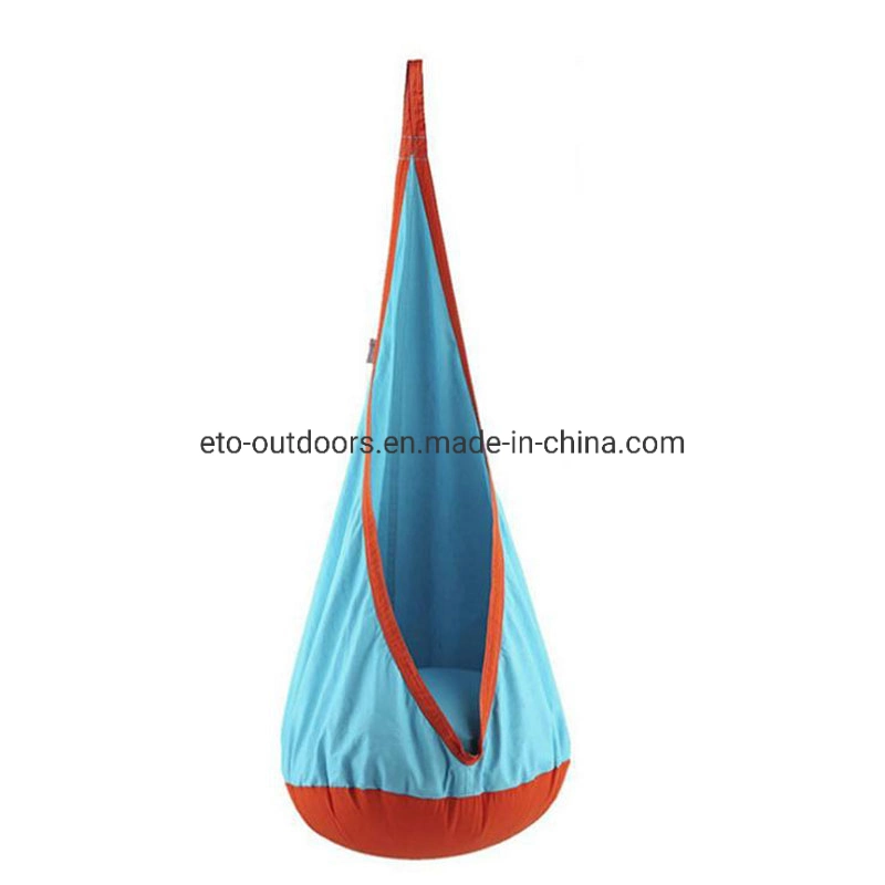 Kids Hanging Tent Pod Chair Hammock with PVC Air Cushion