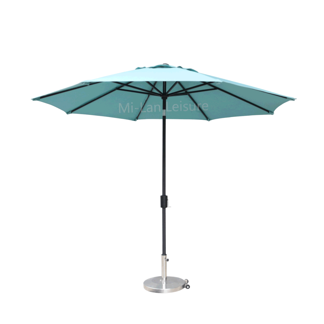 Outdoor Commercial Table Market Aluminium Patio Umbrella Garden Parasol with Crank