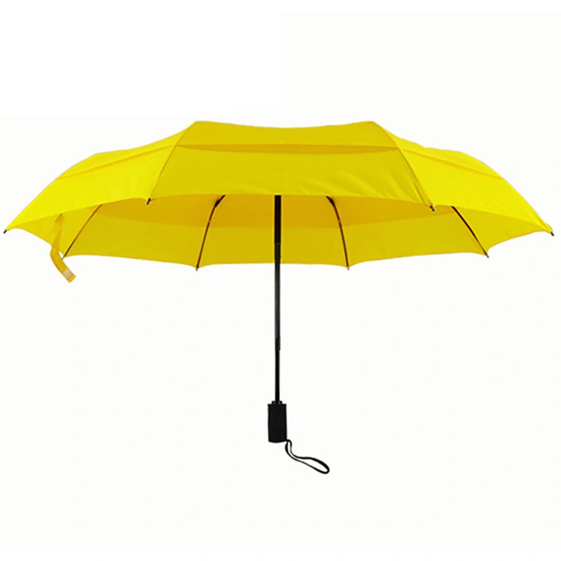China Manufacturer Double Vented Layer Windproof Auto Open and Close Folding Umbrella for Camping