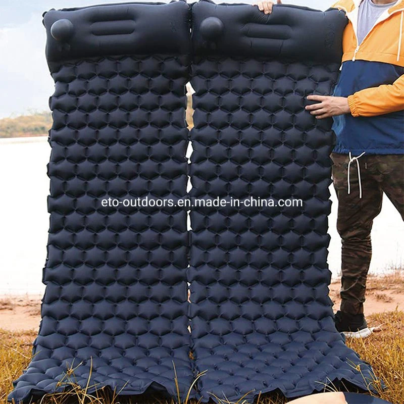 Self Inflating Camping Mat Camping Air Mattress Self Inflating Foam Sleeping Pad Blow up Camping Mat with Built-in Pump