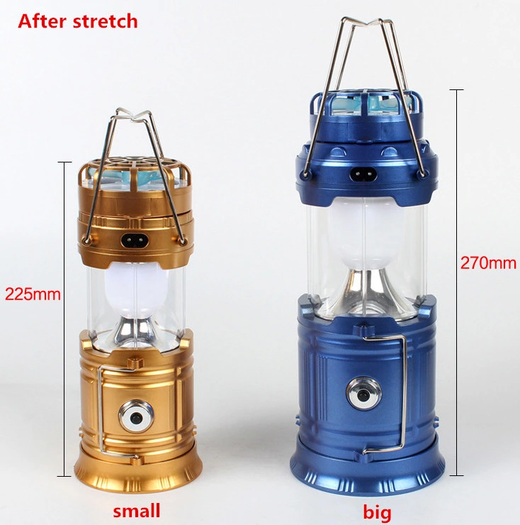 LED Light Portable Solar Rechargeable Tent Light Camping LED Lantern