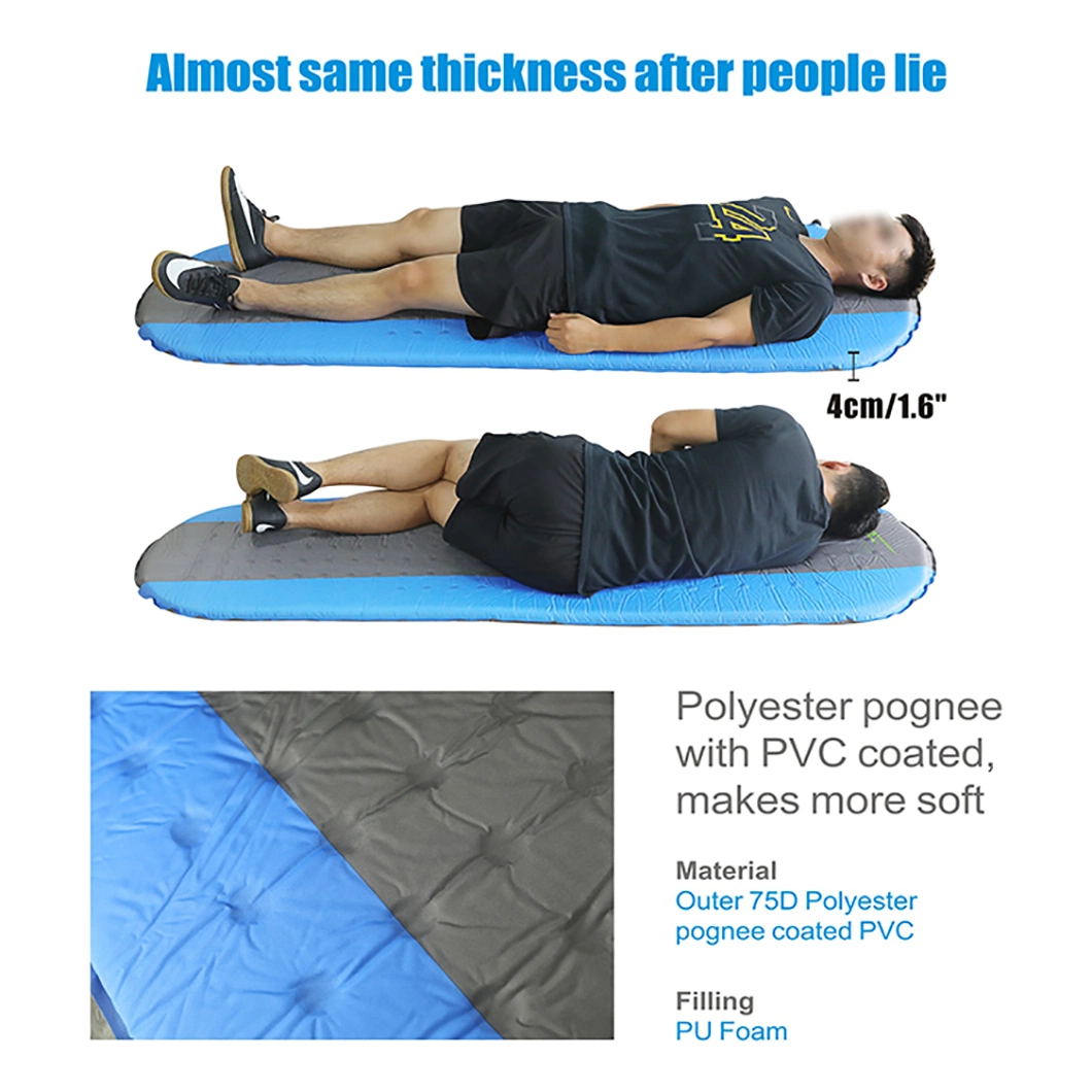 Portable Roll up Self Inflating 190t Camping Foam Mattress Self Inflating Ultralight Air Mattress