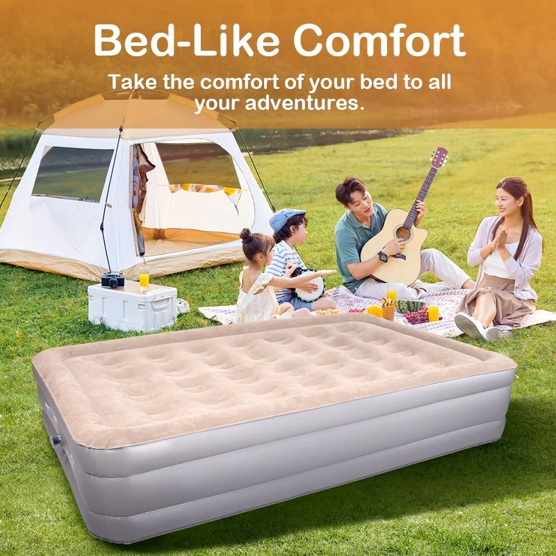 Custom Size Foldable Queen Inflatable Air Mattresses Sleeping Bed Air Bed Mattress