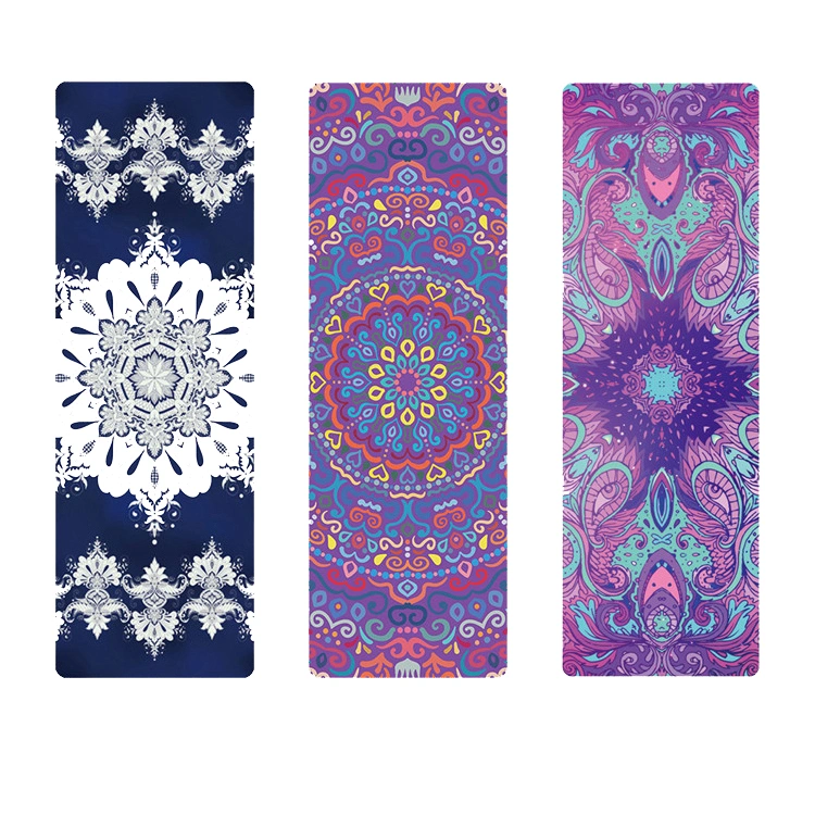 High Density Anti-Tear Exercise Yoga Mat Large Sublimation 10mm Yoga Mat Mandala