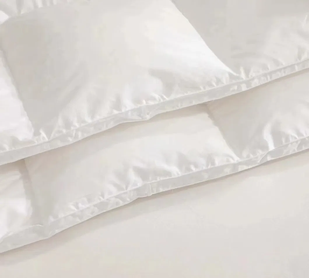 Warm and Comfortable Down Feather Comforter Quilt Edredon King White Bed Down Comforter