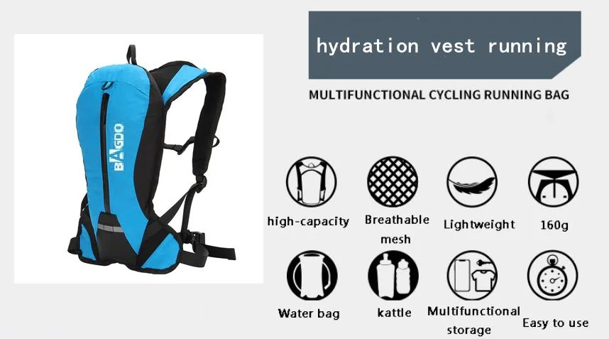 Custom Trail Running Hiking Cycling Hydration Backpack
