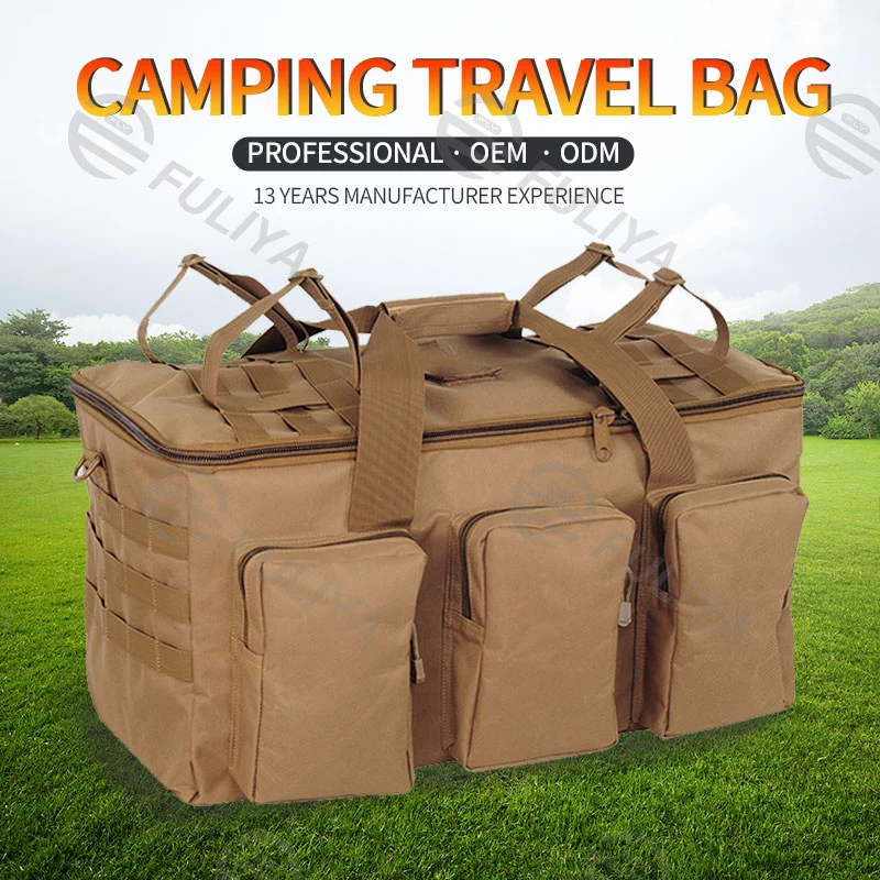 Fuliya Tactical Travel Duffel Bag Outdoor Custom Camping Backpack Large Capacity Hunting Backpack