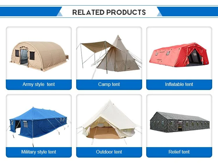 Africa Military Army Style Tent 10 Man Tent Camping Tent Waterproof Tent Outdoor Tent