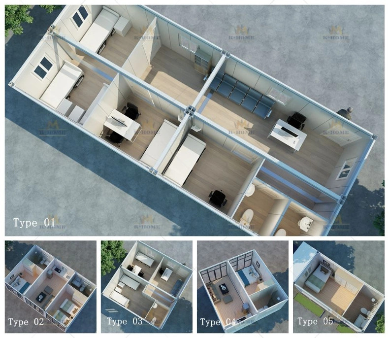 Mining Oilfield Construction Site Accommodation Container Prefab Labor Camp